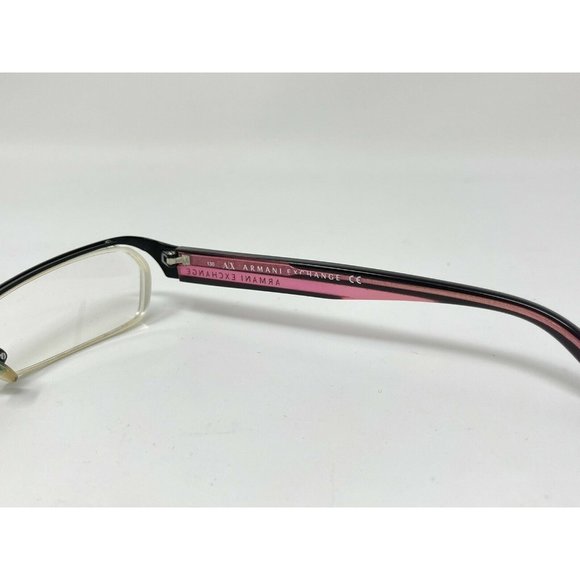 Armani Exchange Semi Rimless Eyeglasses AX219 0N6T 52 [] 17 130 Black Pink - Picture 5 of 12